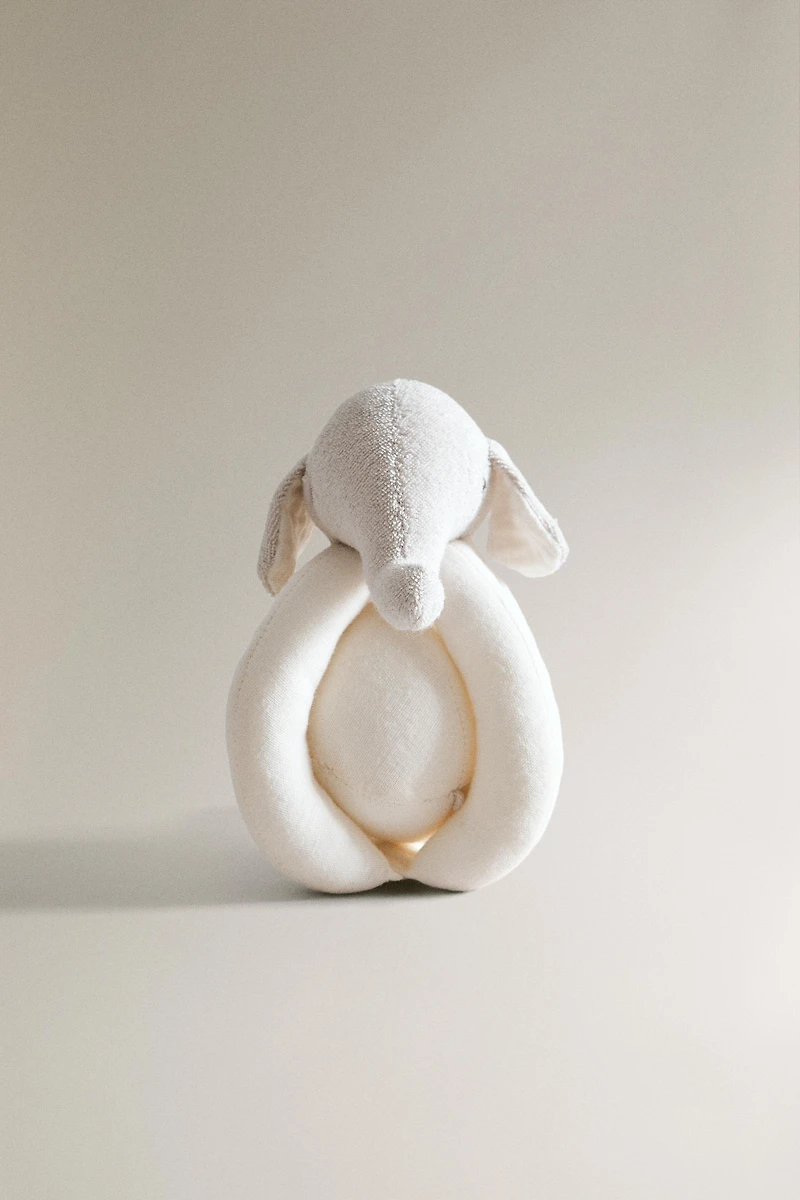CHILDREN'S ELEPHANT PLUSH TOY RATTLE