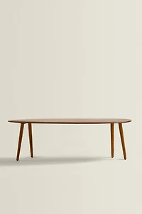 BEVELED WOODEN COFFEE TABLE