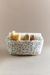 RANGEMENT BÉBÉ RECTANGULAIRE FLEUR BLEUE