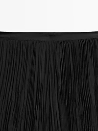 Pantalon large plissé