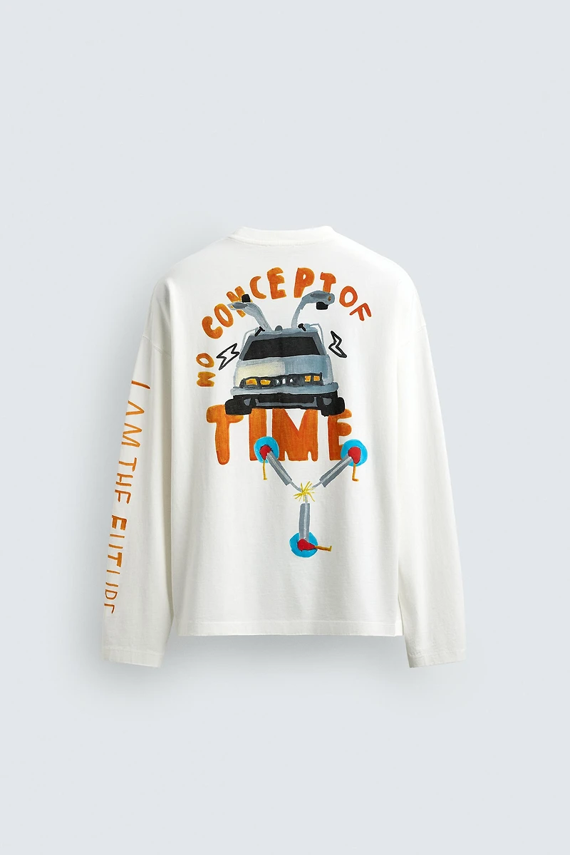 BACK TO THE FUTURE© UCS LLC AND AMBLIN X DYLAN´S T-SHIRT CLUB ZARA ILLUSTRATION
