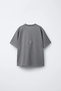 TEXT PRINT T-SHIRT AND BERMUDA SET