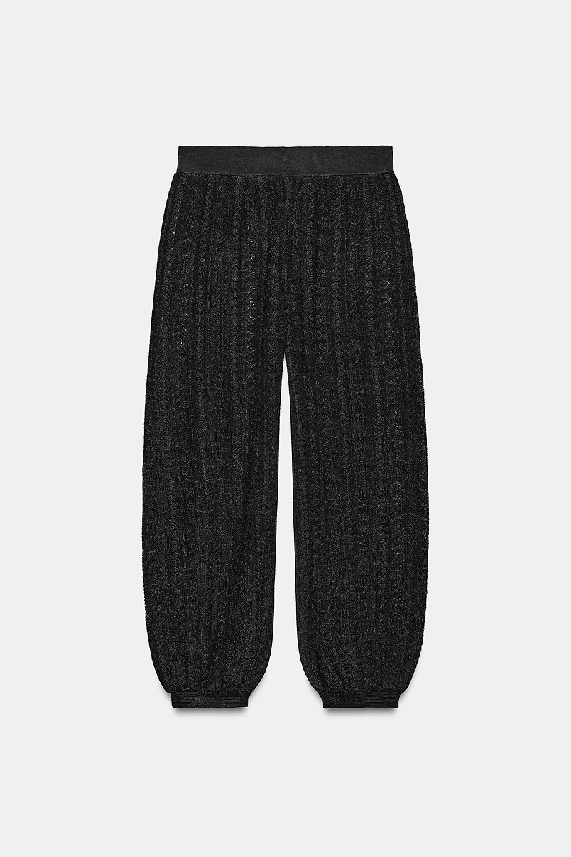 POINTELLE KNIT BLOOMER PANTS