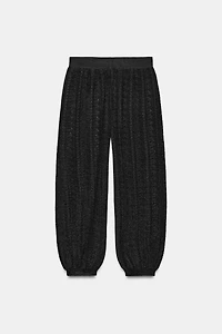 POINTELLE KNIT BLOOMER PANTS