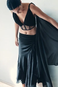 DRAPED COMBINED CORSET TOP