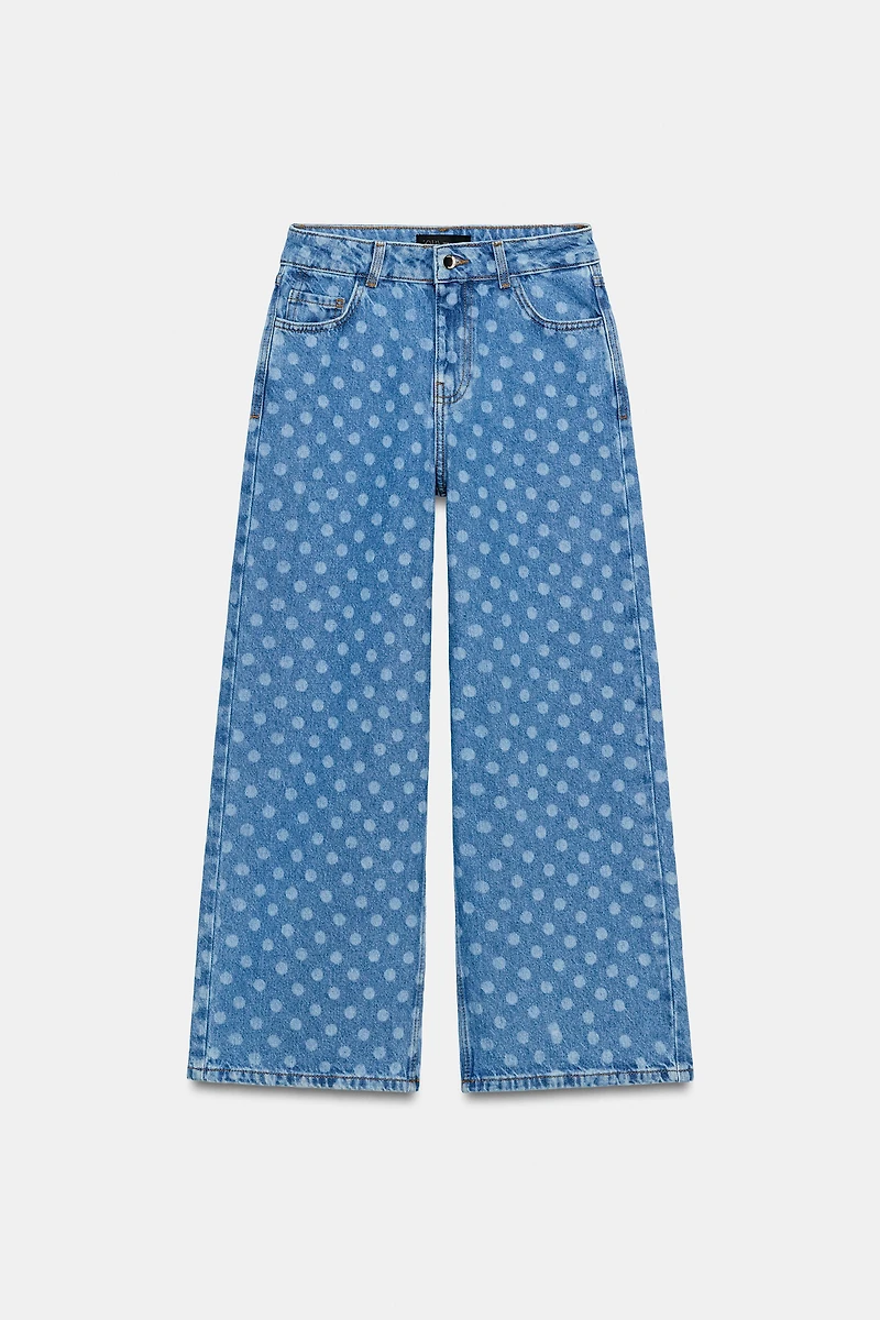 Z1975 HIGH RISE POLKA DOT CULOTTE JEANS