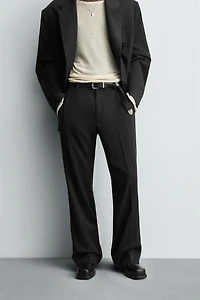 STRIPED SUIT PANTS