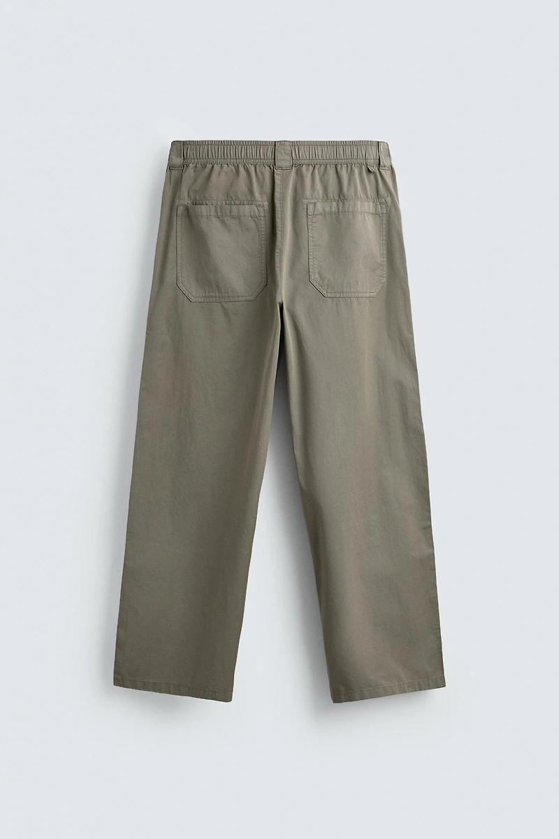 RELAXED FIT COTTON PANTS