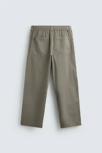 RELAXED FIT COTTON PANTS
