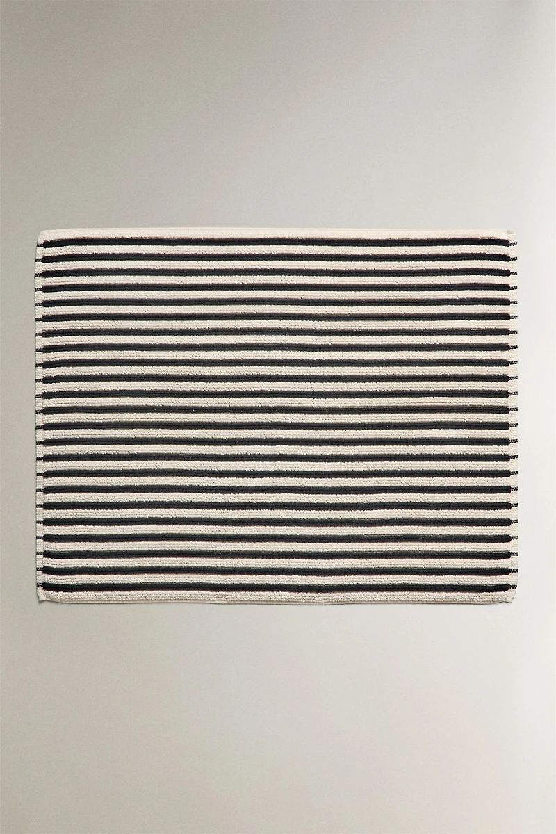 TAPIS DE BAIN RAYURES COLORÉES