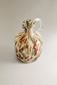COLORED GLASS PITCHER