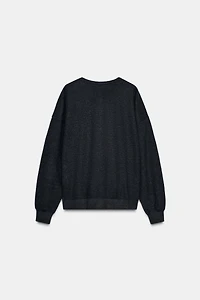 SOFT RIBBED ZIPPER SWEATSHIRT