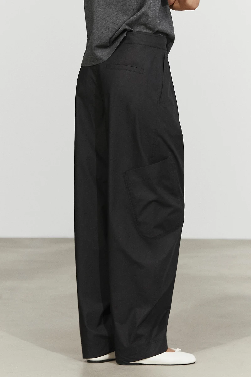Pantalon cargo barrel fit