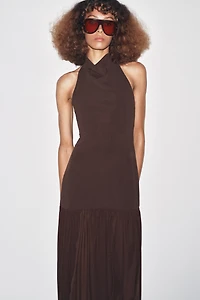 COMBINATION HALTER DRESS