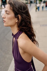 OPEN HALTER TOP