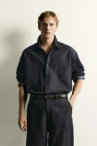 RELAXED FIT LIGHTWEIGHT DENIM SHIRT