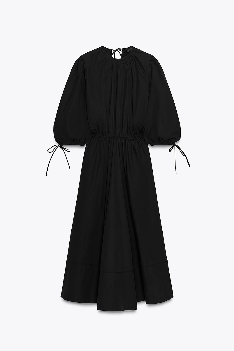 ZW COLLECTION RUCHED POPLIN DRESS