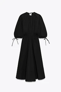 ZW COLLECTION RUCHED POPLIN DRESS