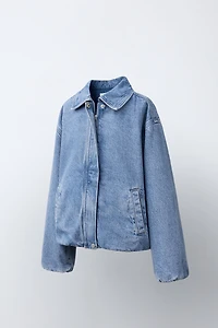 DENIM BOMBER JACKET
