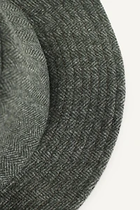 HERRINGBONE HAT WITH WOOL LIMITED EDITION
