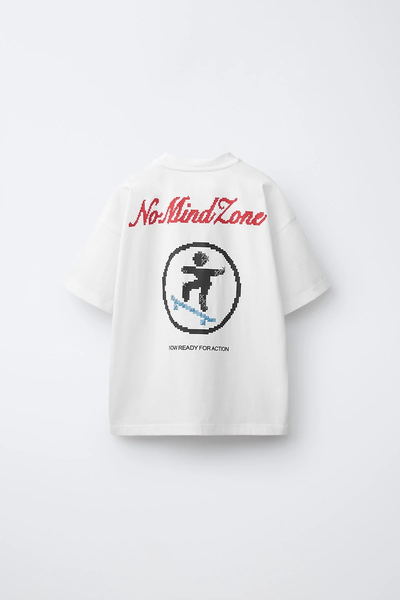 PIXEL SKATE PRINT T-SHIRT