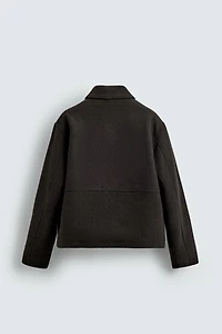 ZIPPERED TEXTURED JACKET