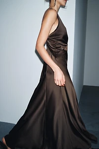 ZW COLLECTION LIMITED EDITION SATIN EFFECT LONG DRESS