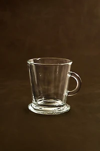 TRANSPARENT GLASS CAPPUCCINO CUP