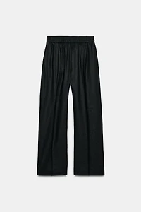 LINEN STRAIGHT LEG PANTS