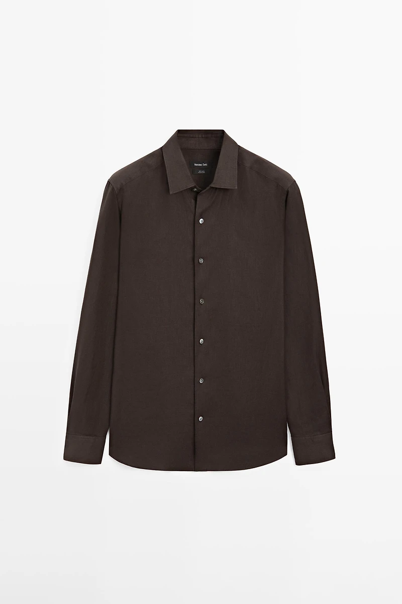 Extra fine regular fit linen shirt