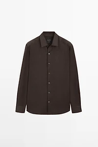 Extra fine regular fit linen shirt