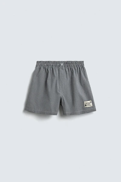 CHECK POPLIN BOXERS HARRY LAMBERT FOR ZARA X DISNEY