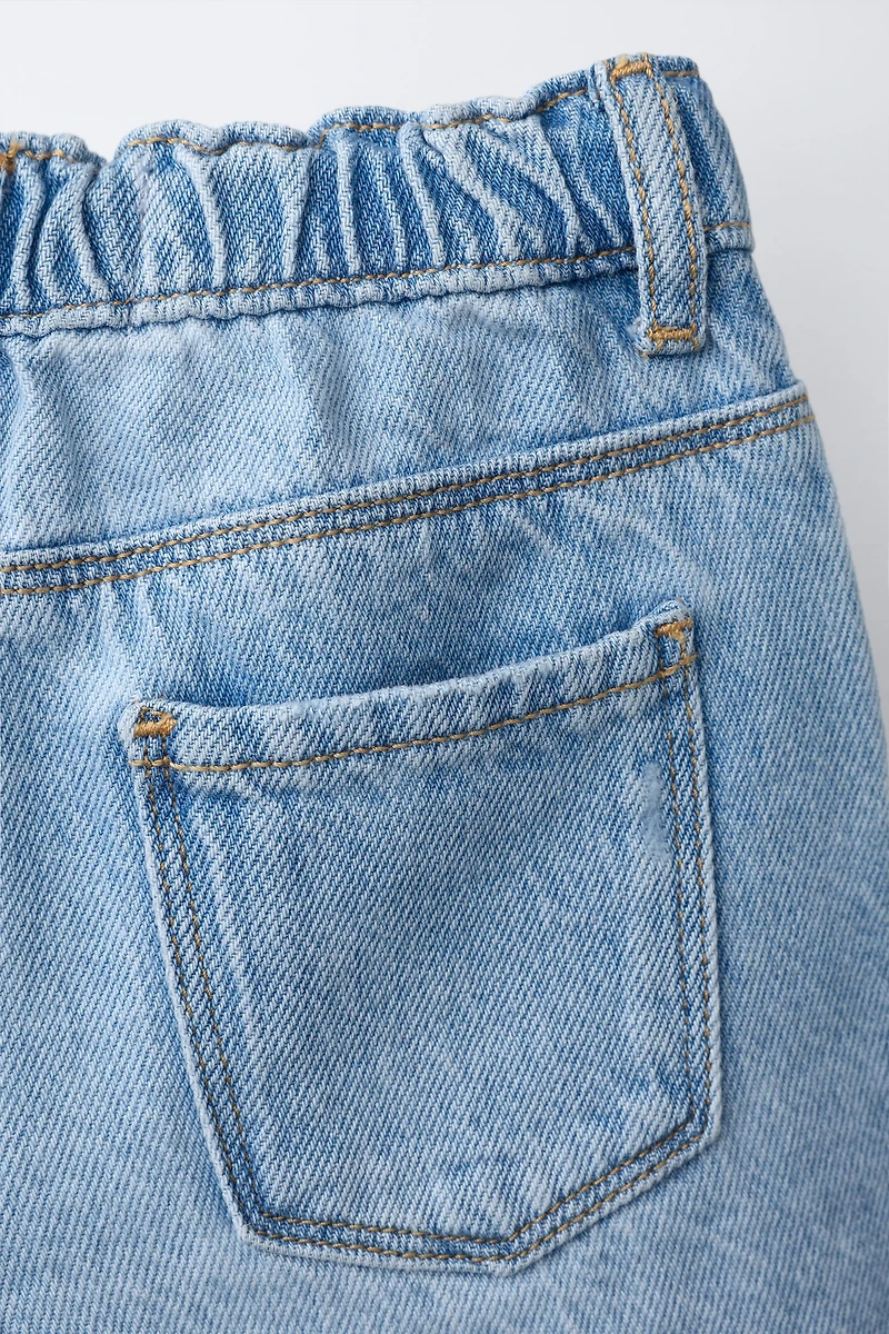 RIPPED DENIM SHORTS