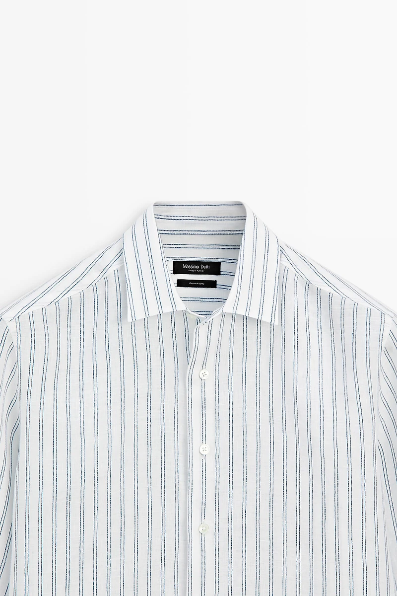 100% linen regular fit shirt