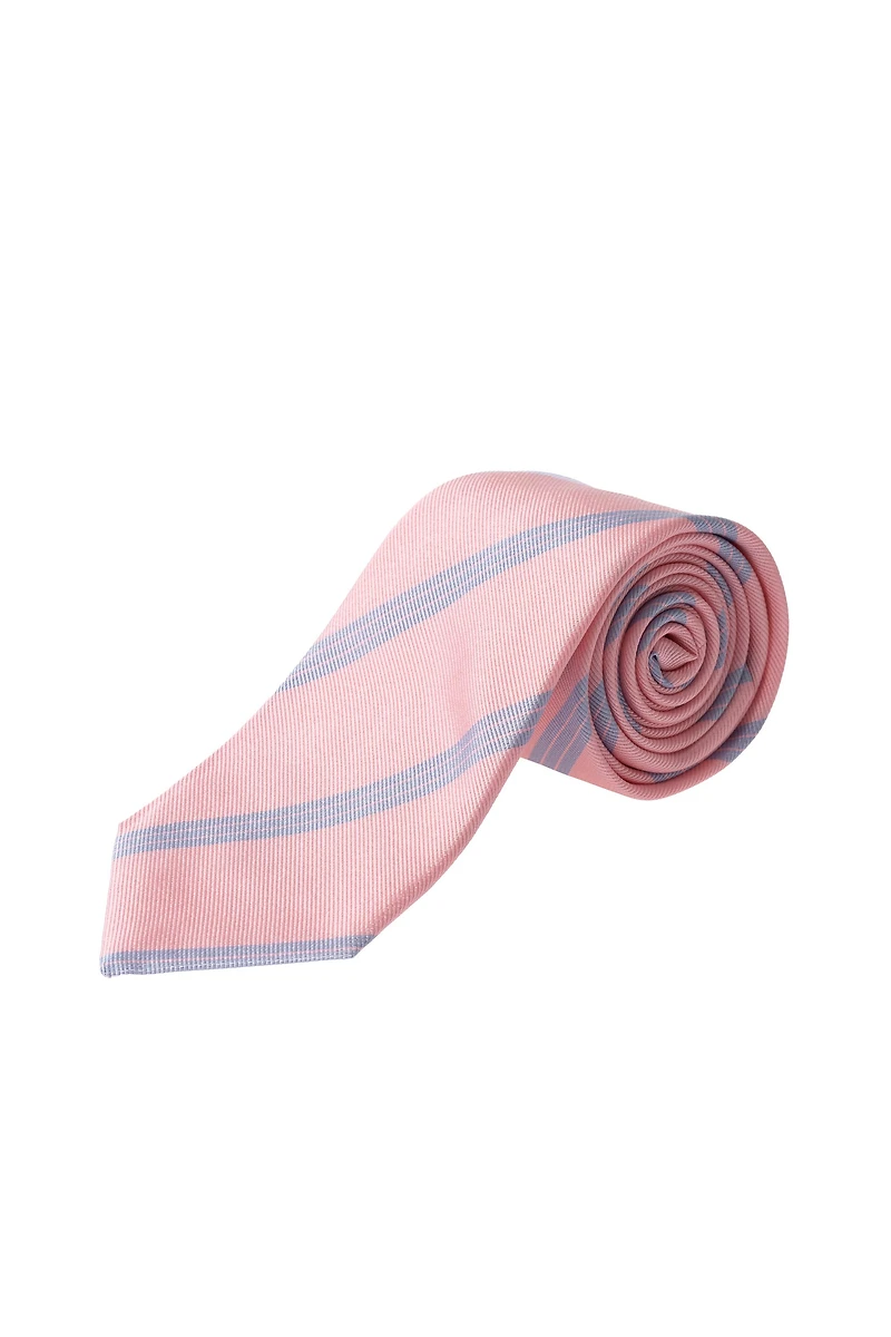 100% SILK STRIPED TIE