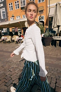 SMOCKED TIE TOP