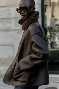 REVERSIBLE DOUBLE-FACED COAT