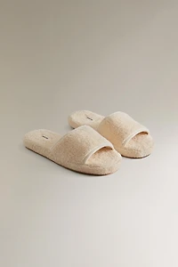 FLATFORM TERRYCLOTH SLIPPERS
