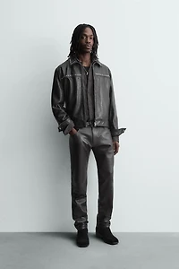 STUDDED LEATHER JACKET