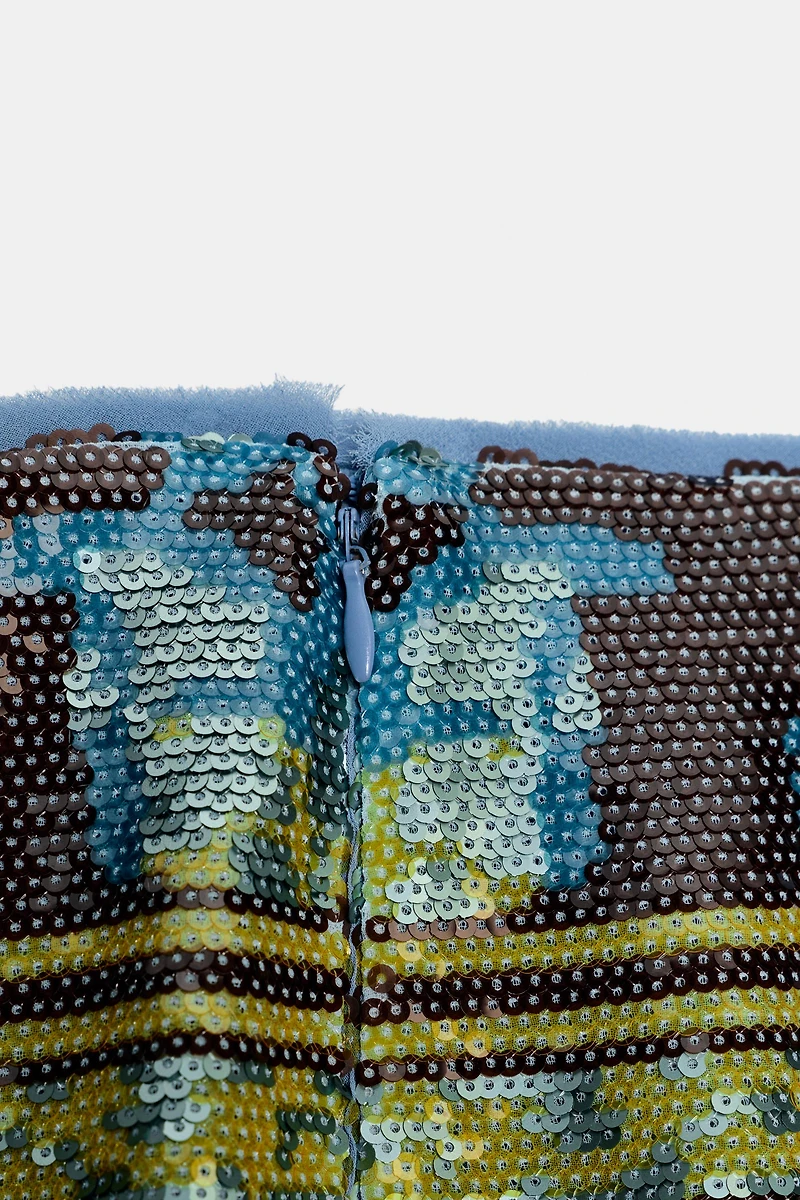 ZW COLLECTION LIMITED EDITION SEQUIN MIDI SKIRT