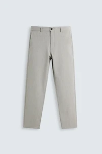 TEXTURED STRETCH PANTS