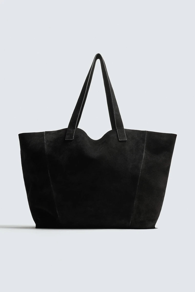 LEATHER SHOPPER BAG