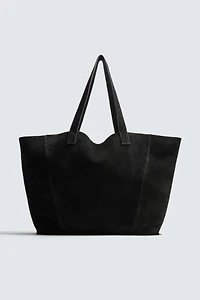 LEATHER SHOPPER BAG