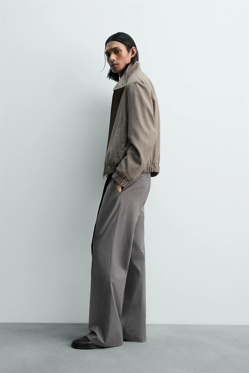 BLOUSON COUPE DÉCONTRACTÉE PIED-DE-POULE