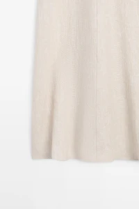 Lightweight short sleeve linen midi dress