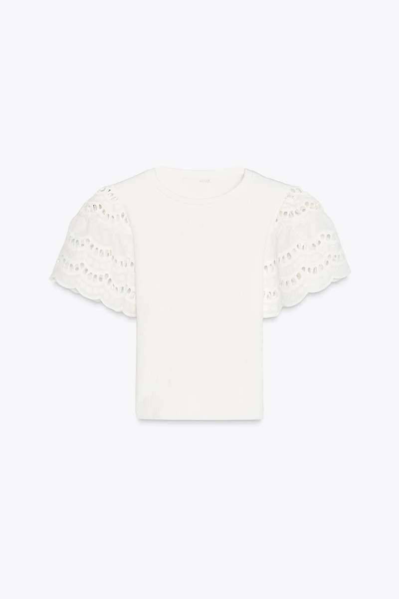 EMBROIDERED SLEEVE SHIRT