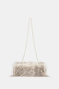 FAUX FUR CLUTCH