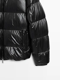Down blend puffer jacket
