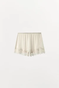 SILK BLEND LACE SHORTS