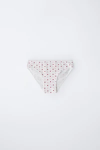 AGES 6-14 / SIX-PACK OF HEART PRINT UNDERWEAR